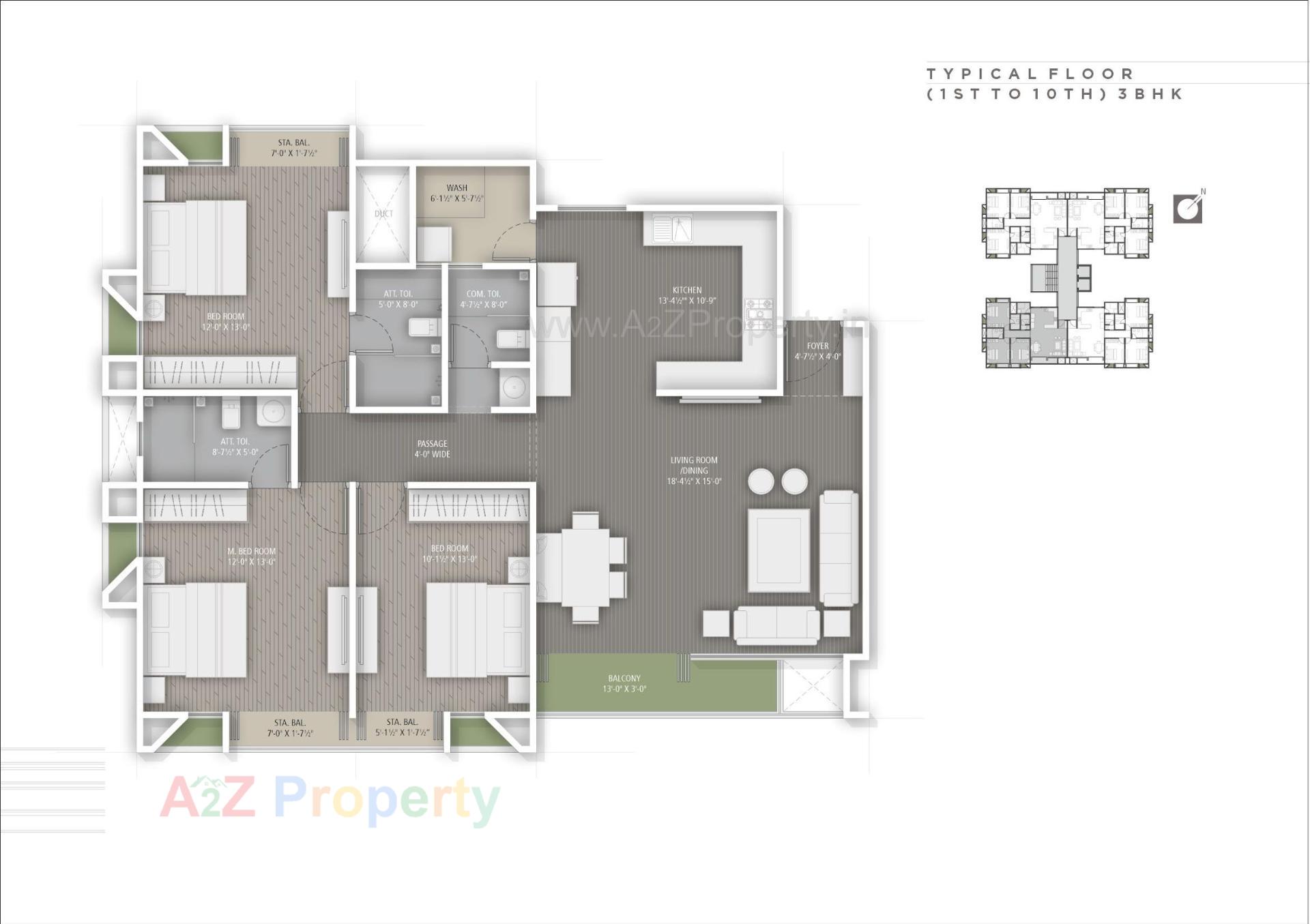 Layout of real estate project One Aarna located at Bhayli, Vadodara, Gujarat