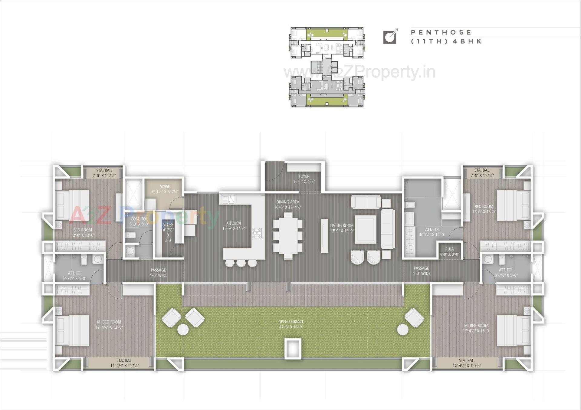 Layout of real estate project One Aarna located at Bhayli, Vadodara, Gujarat