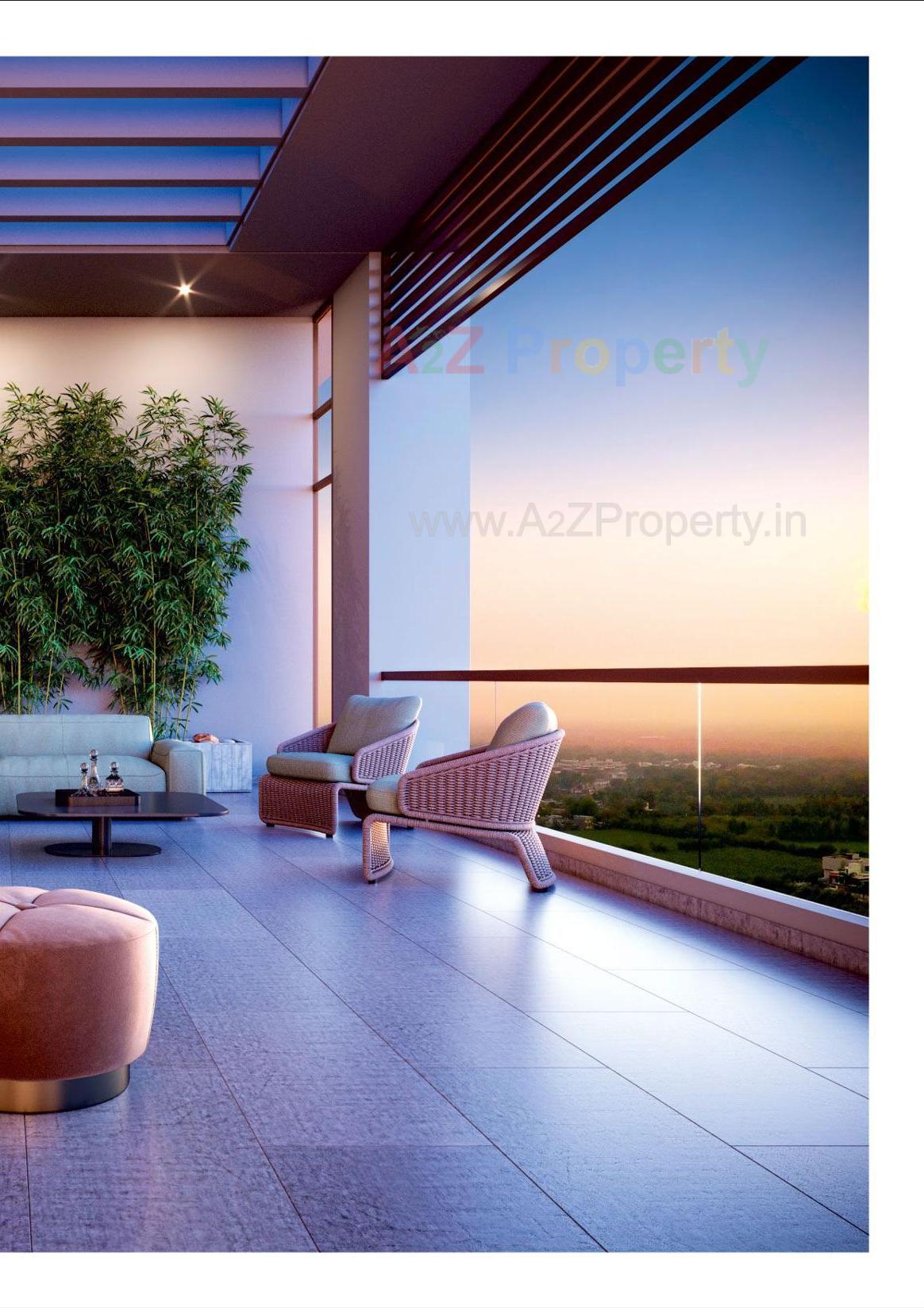 3D Elevation of real estate project One Aarna located at Bhayli, Vadodara, Gujarat