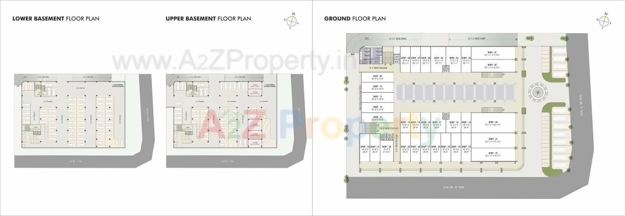 Layout of real estate project One West located at Sevasi, Vadodara, Gujarat