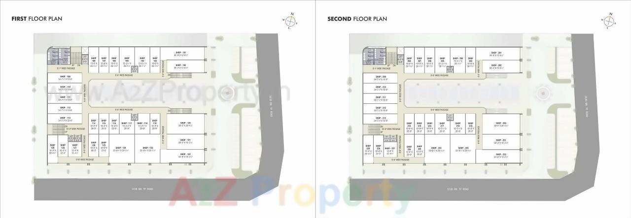 Layout of real estate project One West located at Sevasi, Vadodara, Gujarat