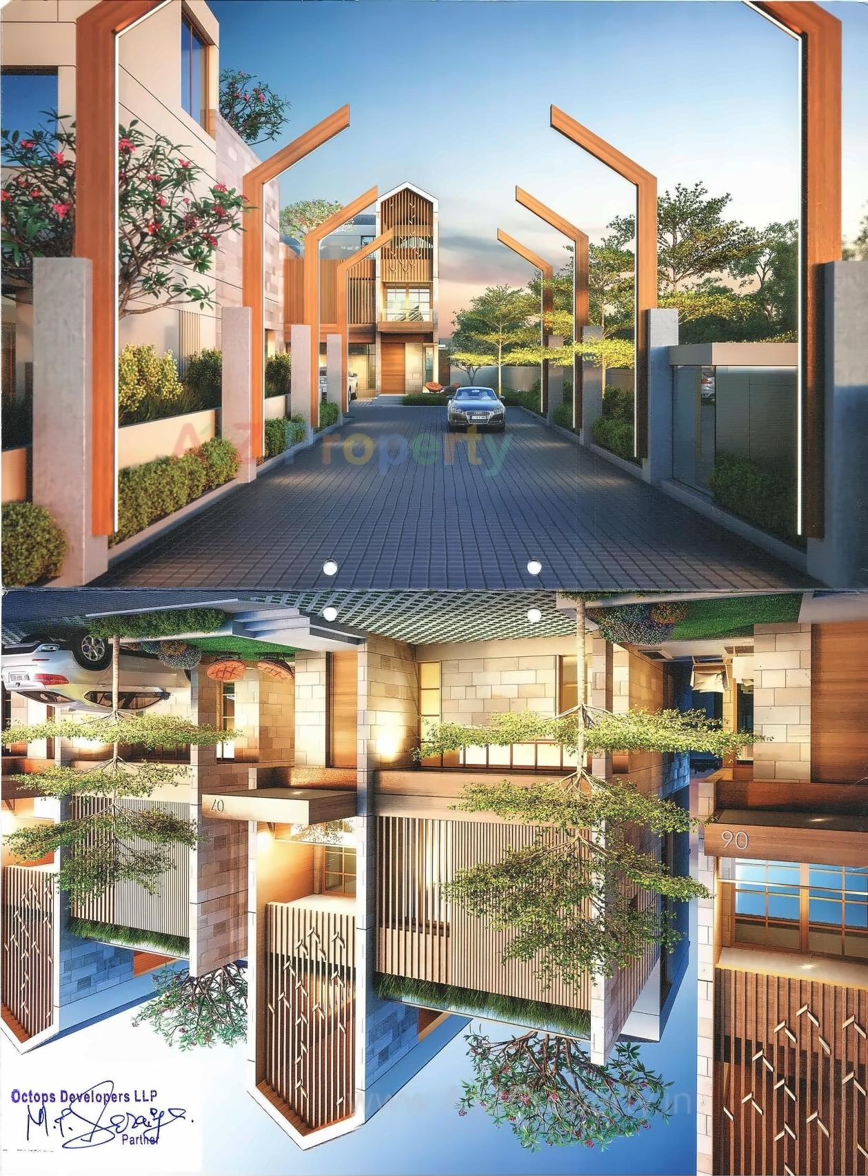 3D Elevation of real estate project One2one located at Vadodara, Vadodara, Gujarat