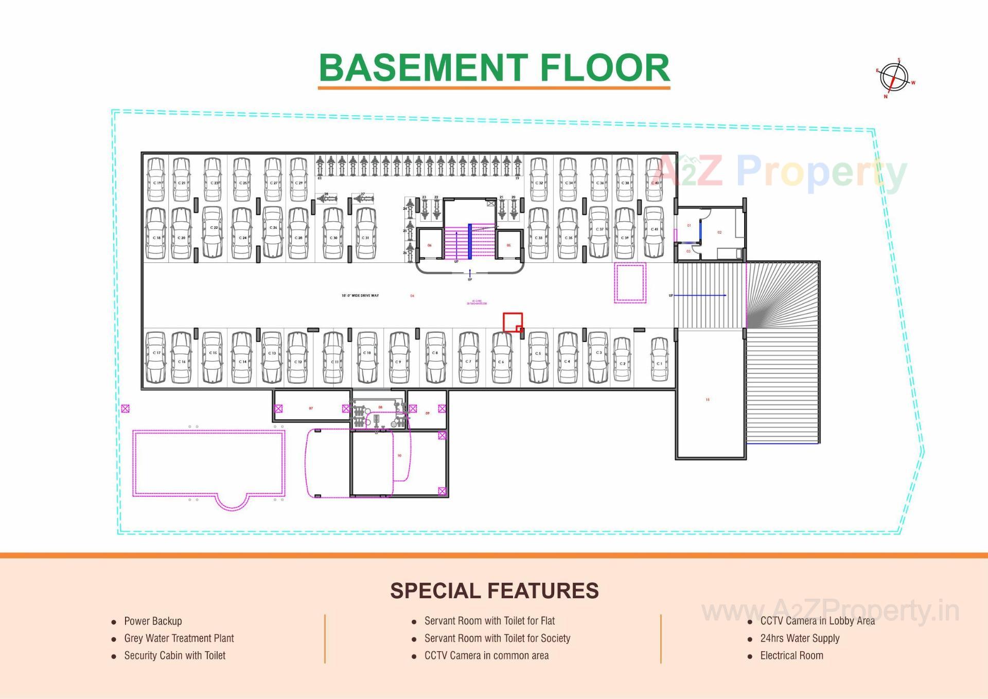 Layout of real estate project Opulence Green located at Bhayali, Vadodara, Gujarat
