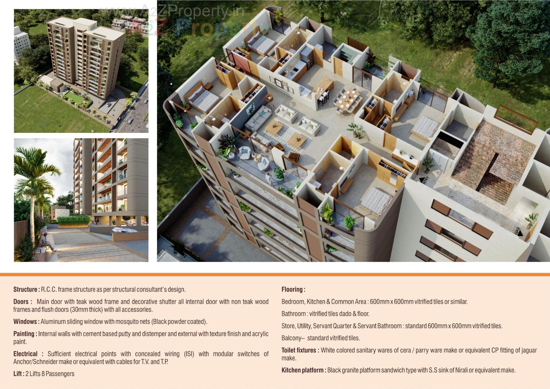  of real estate project Opulence Green located at Bhayali, Vadodara, Gujarat