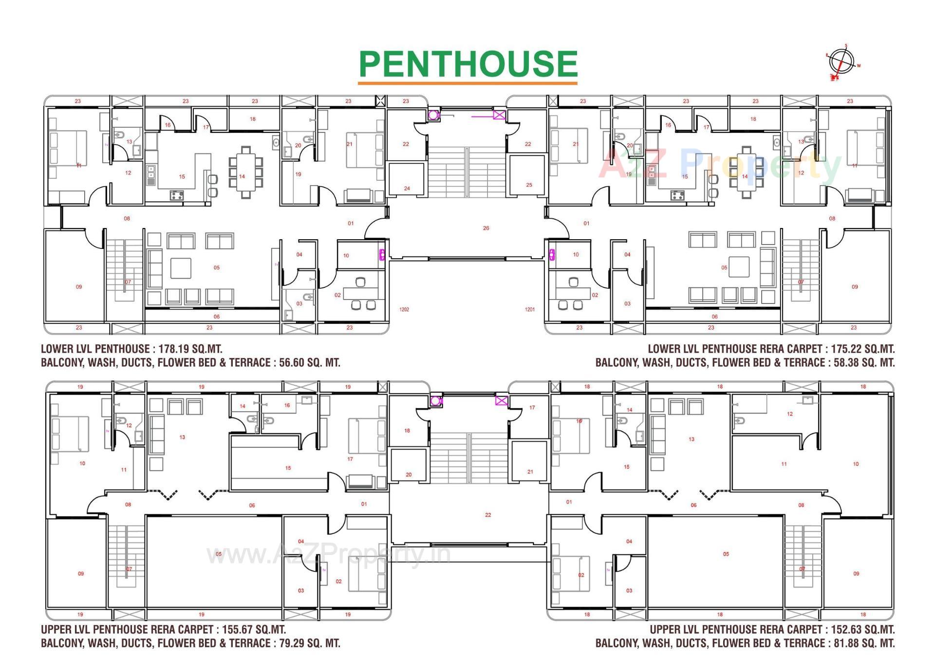 Layout of real estate project Opulence Green located at Bhayali, Vadodara, Gujarat