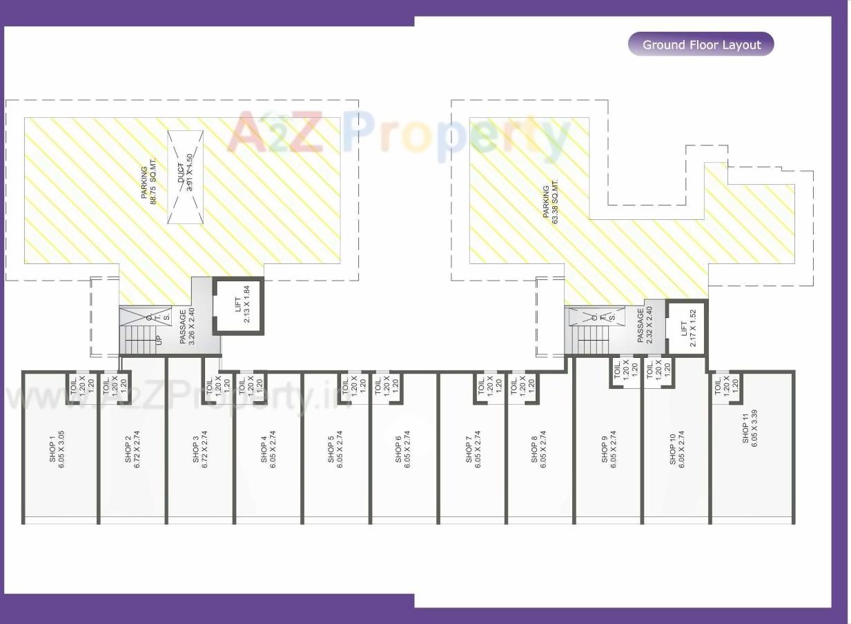 Layout of real estate project Orchid Bliss located at Bhayli, Vadodara, Gujarat