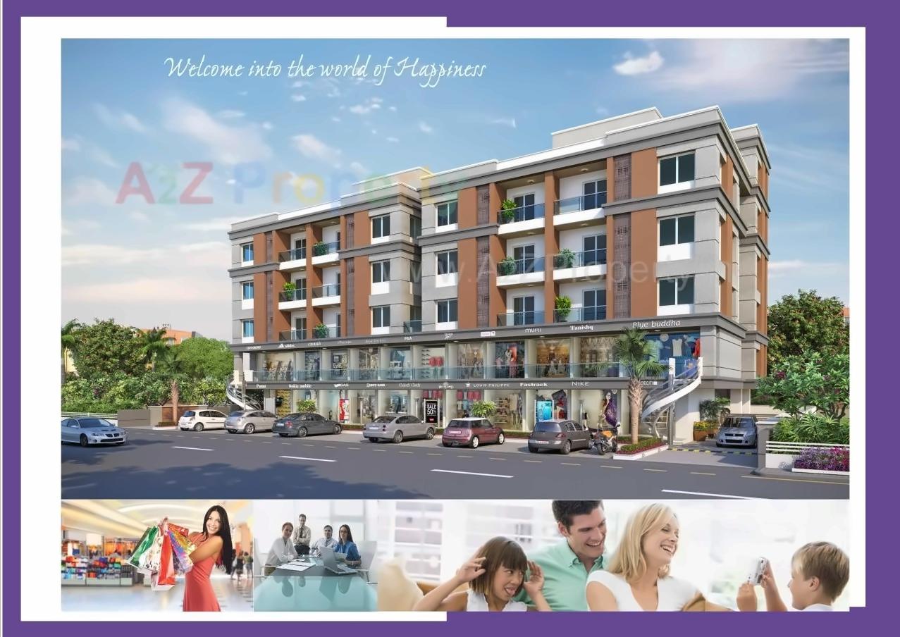 3D Elevation of real estate project Orchid Bliss located at Bhayli, Vadodara, Gujarat