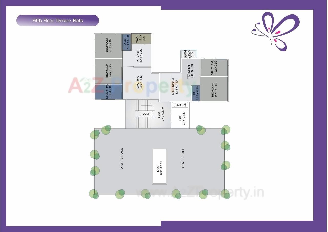 Layout of real estate project Orchid Bliss located at Bhayli, Vadodara, Gujarat