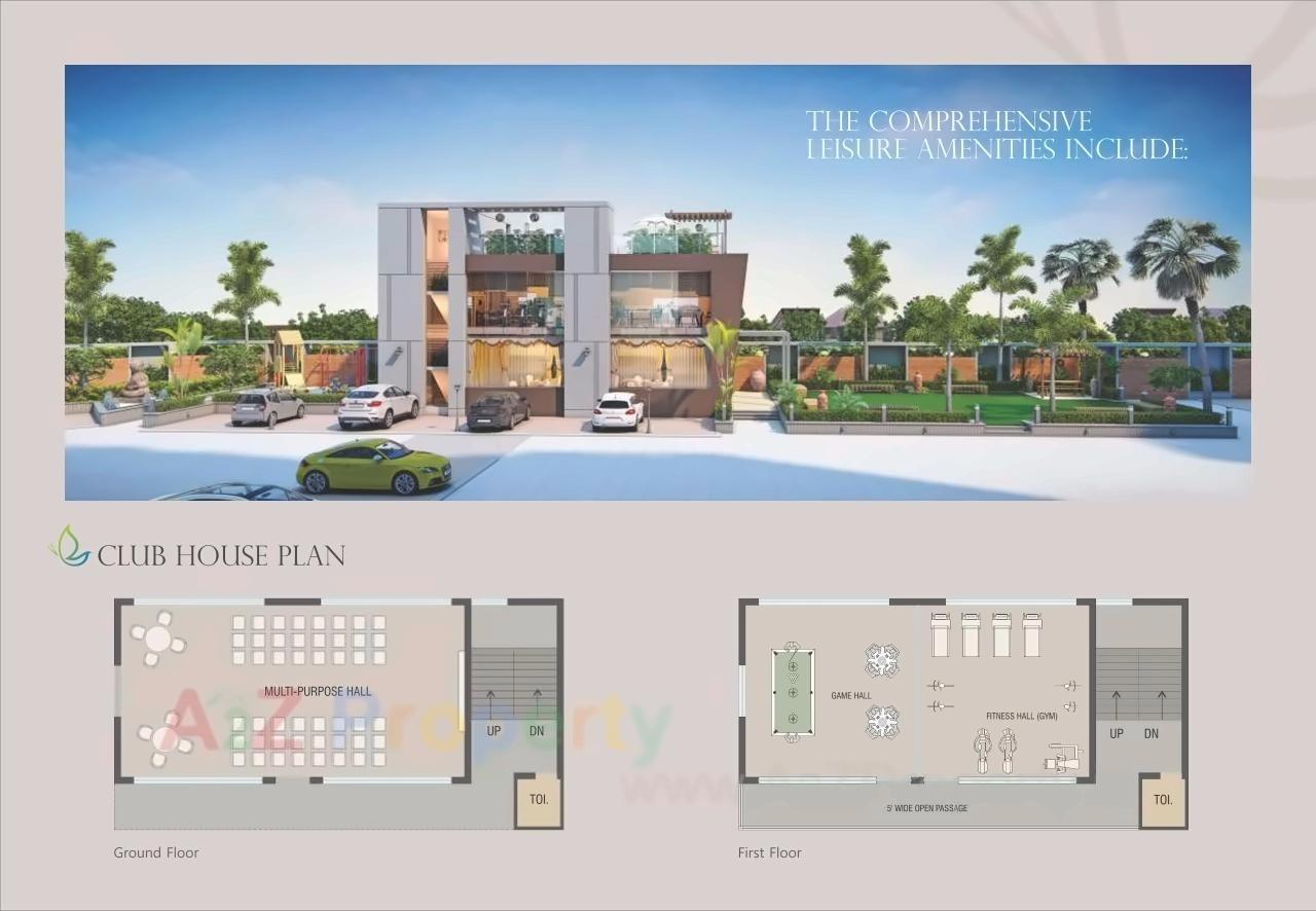 Layout of real estate project Orchid Calisto located at Sama, Vadodara, Gujarat