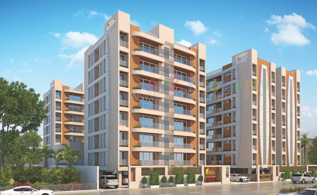 3D Elevation of real estate project Orchid Flora located at Vemali, Vadodara, Gujarat
