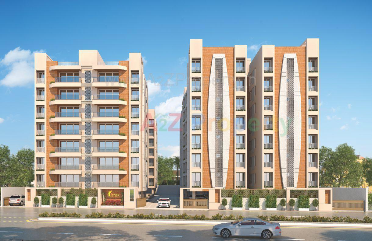 3D Elevation of real estate project Orchid Flora located at Vemali, Vadodara, Gujarat