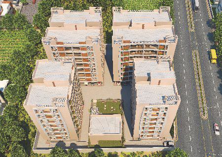 3D Elevation of real estate project Orchid Flora located at Vemali, Vadodara, Gujarat