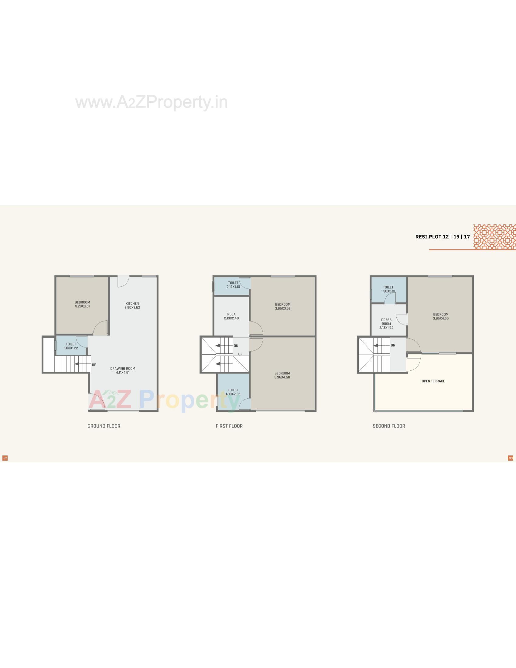 Layout of real estate project Orchid Villa located at Ankhol, Vadodara, Gujarat