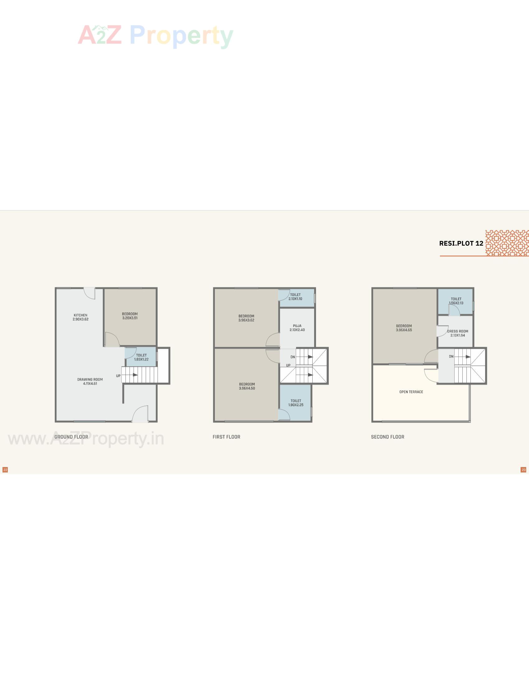 Layout of real estate project Orchid Villa located at Ankhol, Vadodara, Gujarat
