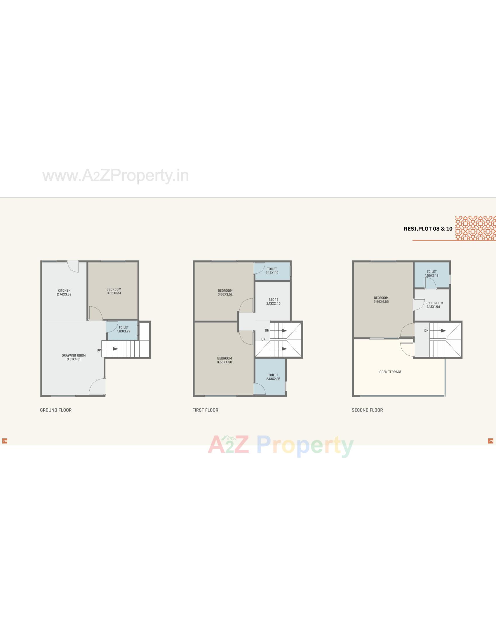 Layout of real estate project Orchid Villa located at Ankhol, Vadodara, Gujarat