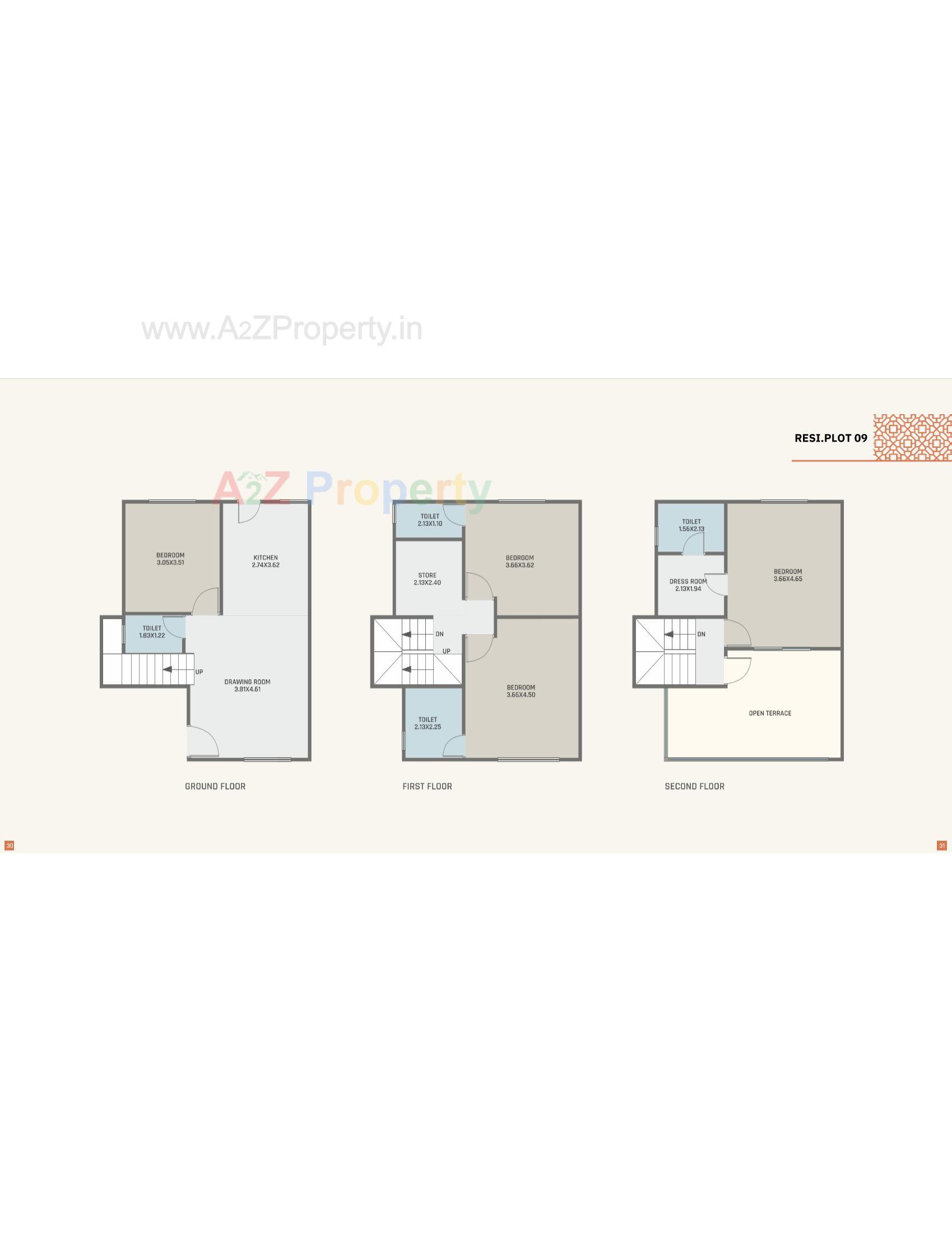 Layout of real estate project Orchid Villa located at Ankhol, Vadodara, Gujarat