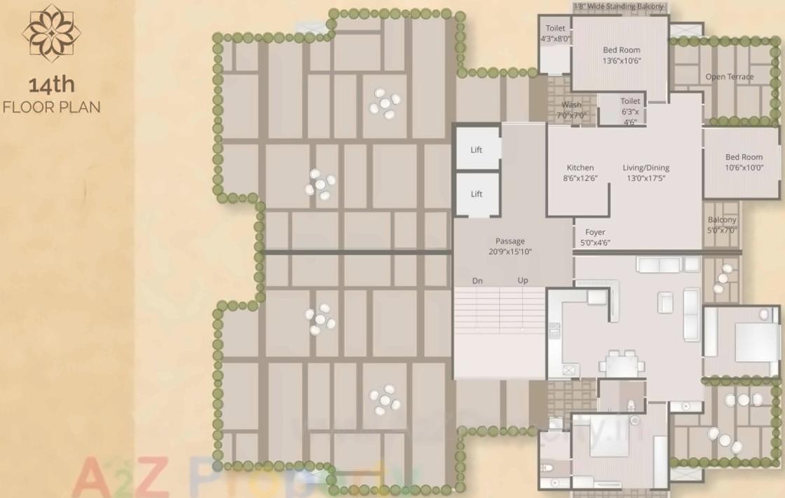 Layout of real estate project Orion Tower located at Vemali, Vadodara, Gujarat