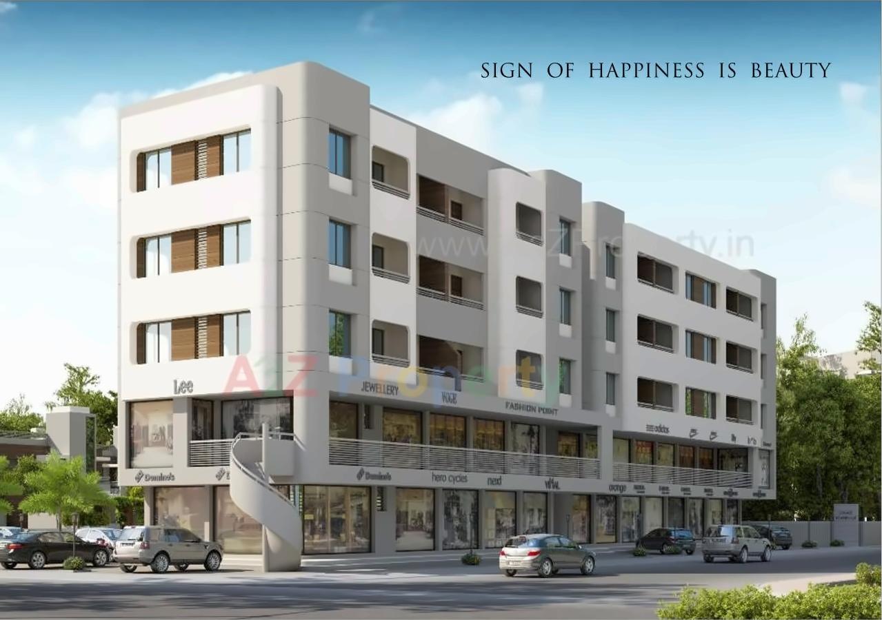 3D Elevation of real estate project Ornate Townsville located at Jambuva, Vadodara, Gujarat