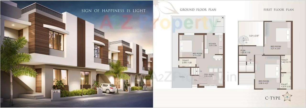 Layout of real estate project Ornate Townsville located at Jambuva, Vadodara, Gujarat