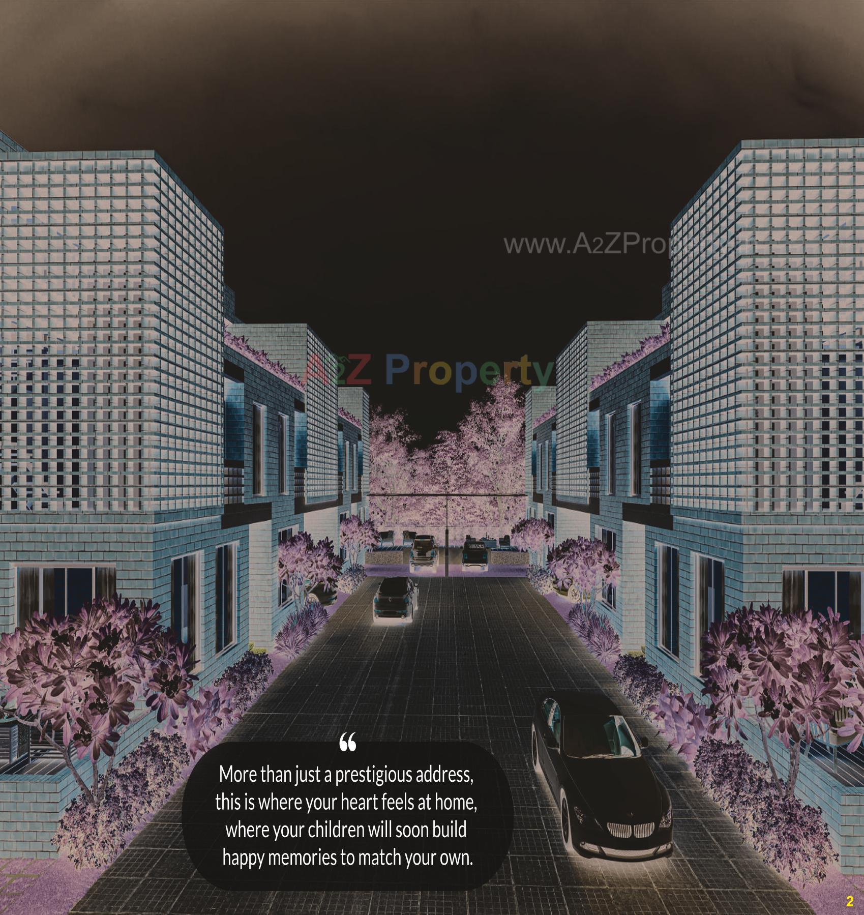 3D Elevation of real estate project Padmabhavam Villa located at Bil, Vadodara, Gujarat