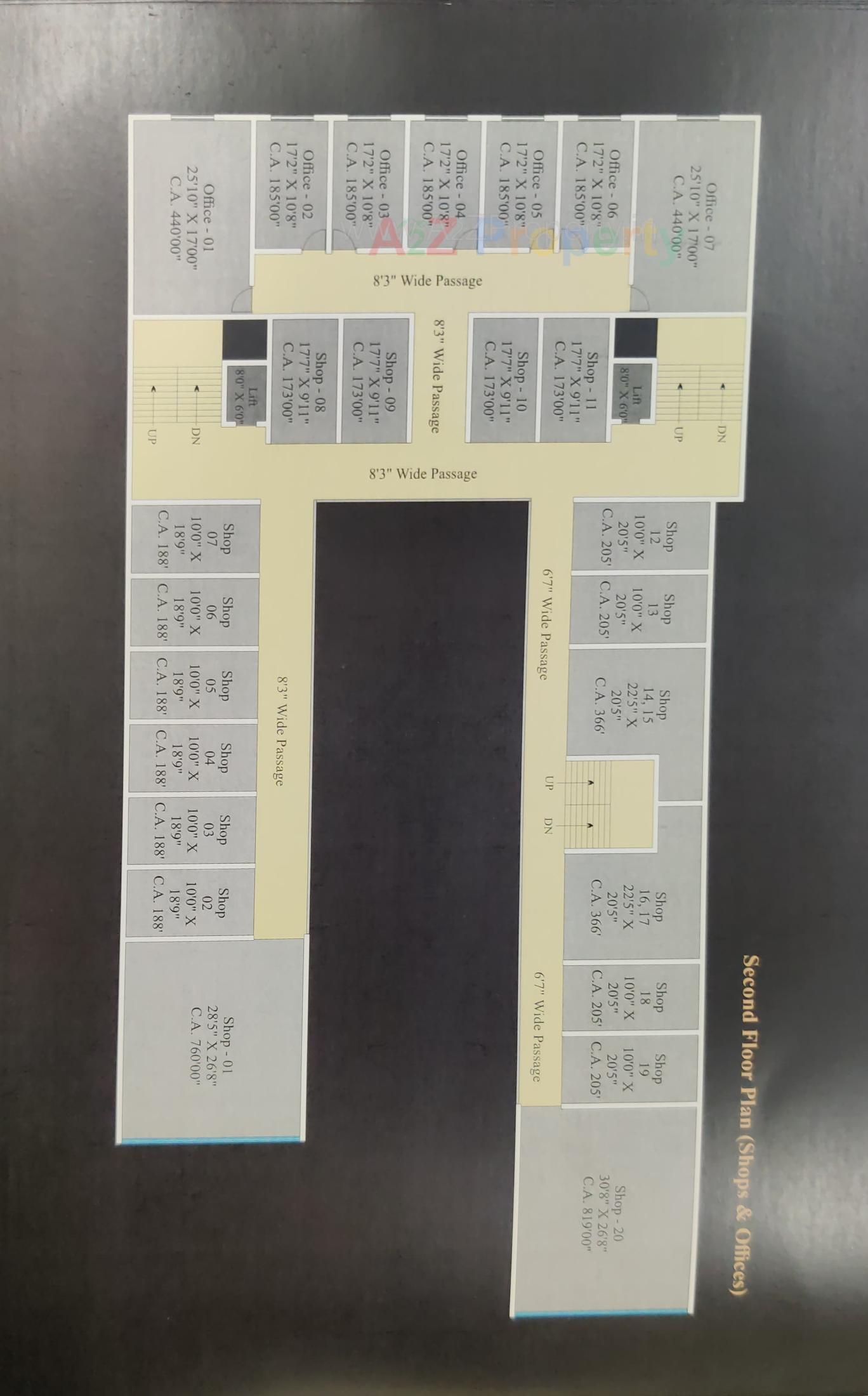 Layout of real estate project Padra Central located at Padra, Vadodara, Gujarat