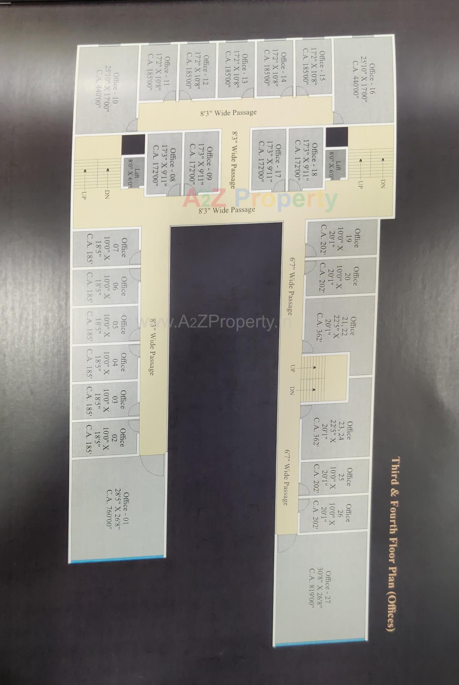 Layout of real estate project Padra Central located at Padra, Vadodara, Gujarat