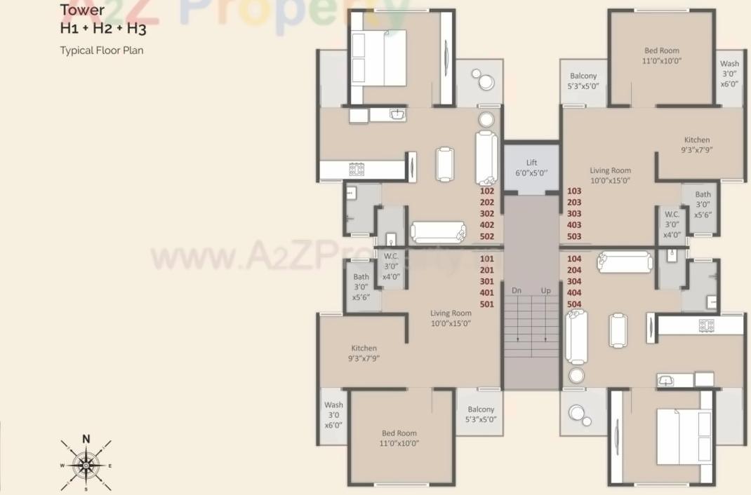 Layout of real estate project Padra Heights located at Padra, Vadodara, Gujarat