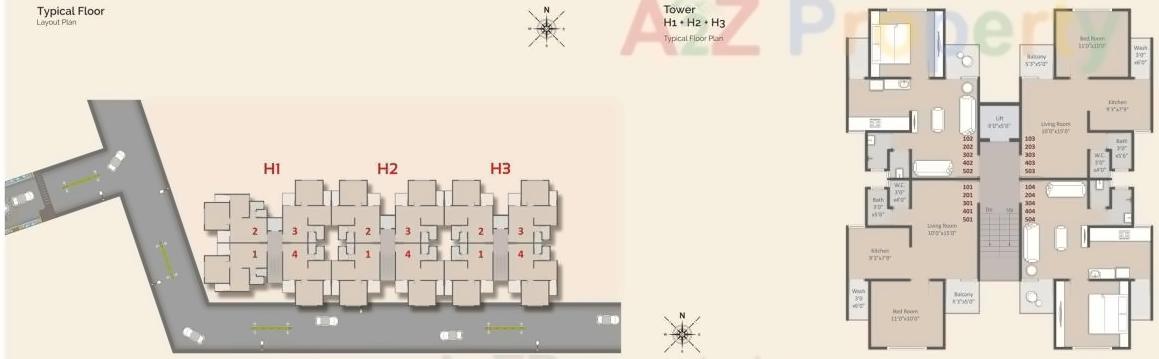 Layout of real estate project Padra Heights located at Padra, Vadodara, Gujarat