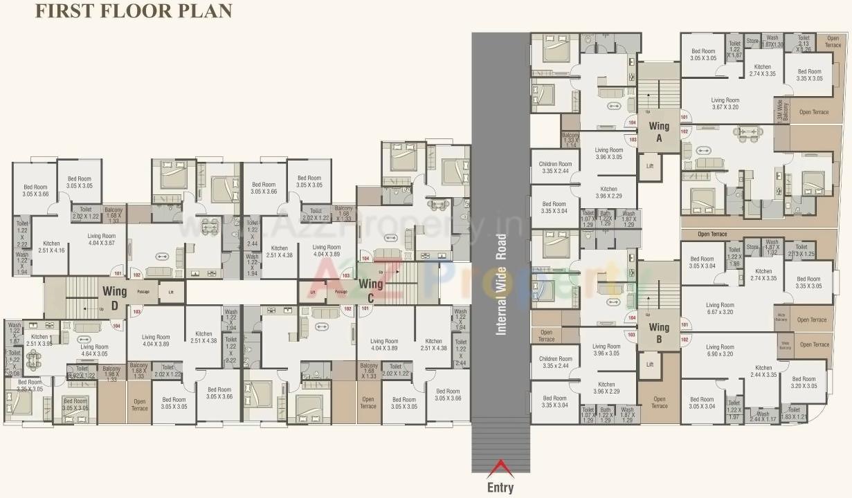 Layout of real estate project Palm Paradise located at Vadodara, Vadodara, Gujarat