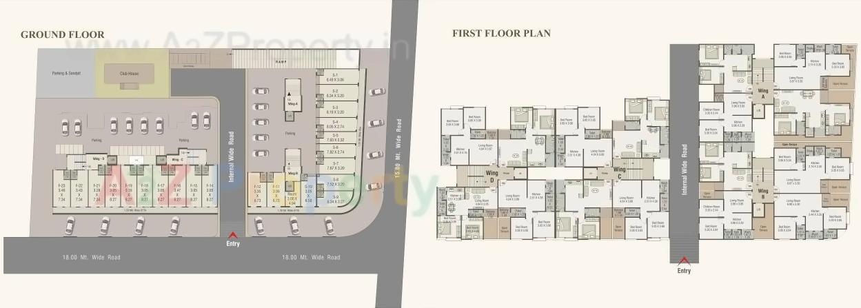 Layout of real estate project Palm Paradise located at Vadodara, Vadodara, Gujarat