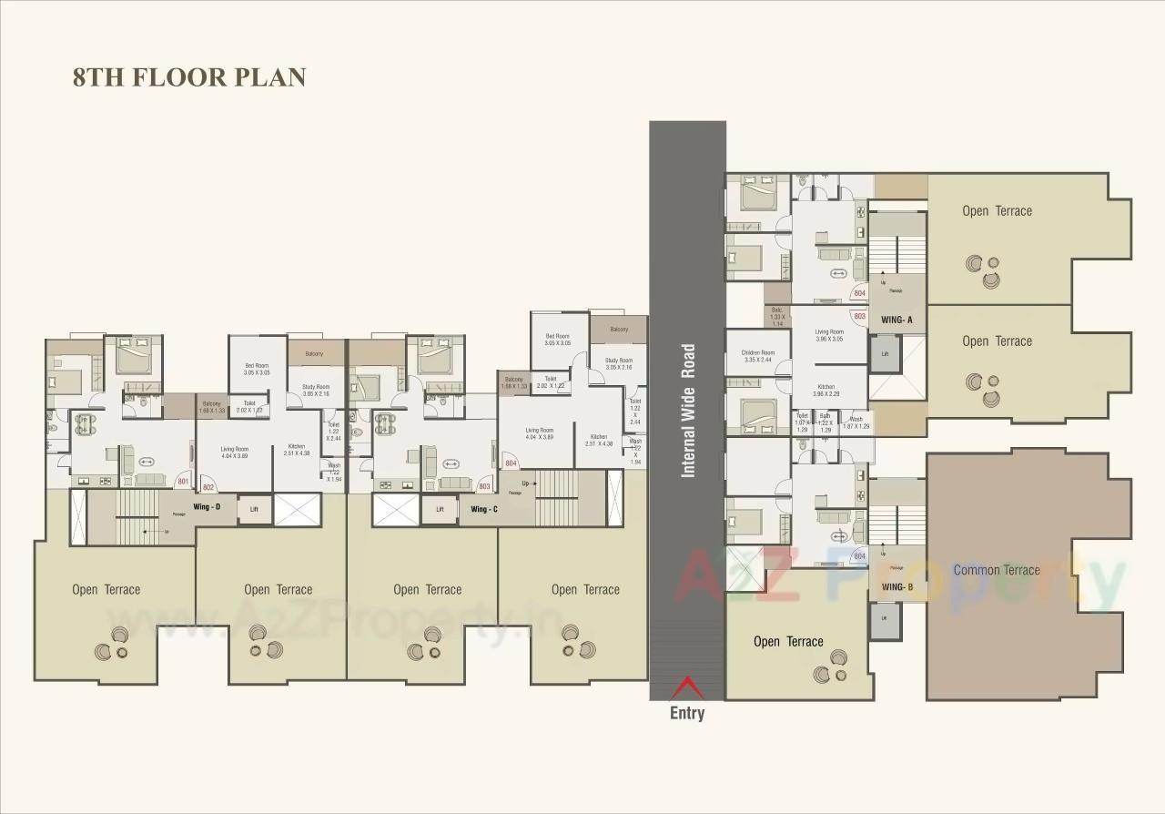 Layout of real estate project Palm Paradise located at Vadodara, Vadodara, Gujarat
