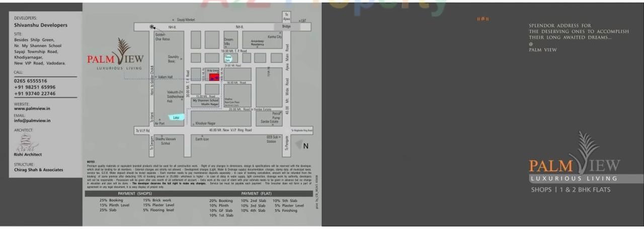  of real estate project Palm View located at Sayajipura, Vadodara, Gujarat