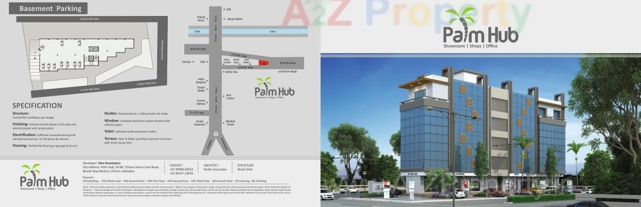  of real estate project Palmhub located at Chhani, Vadodara, Gujarat