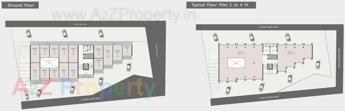 Layout of real estate project Palmhub located at Chhani, Vadodara, Gujarat