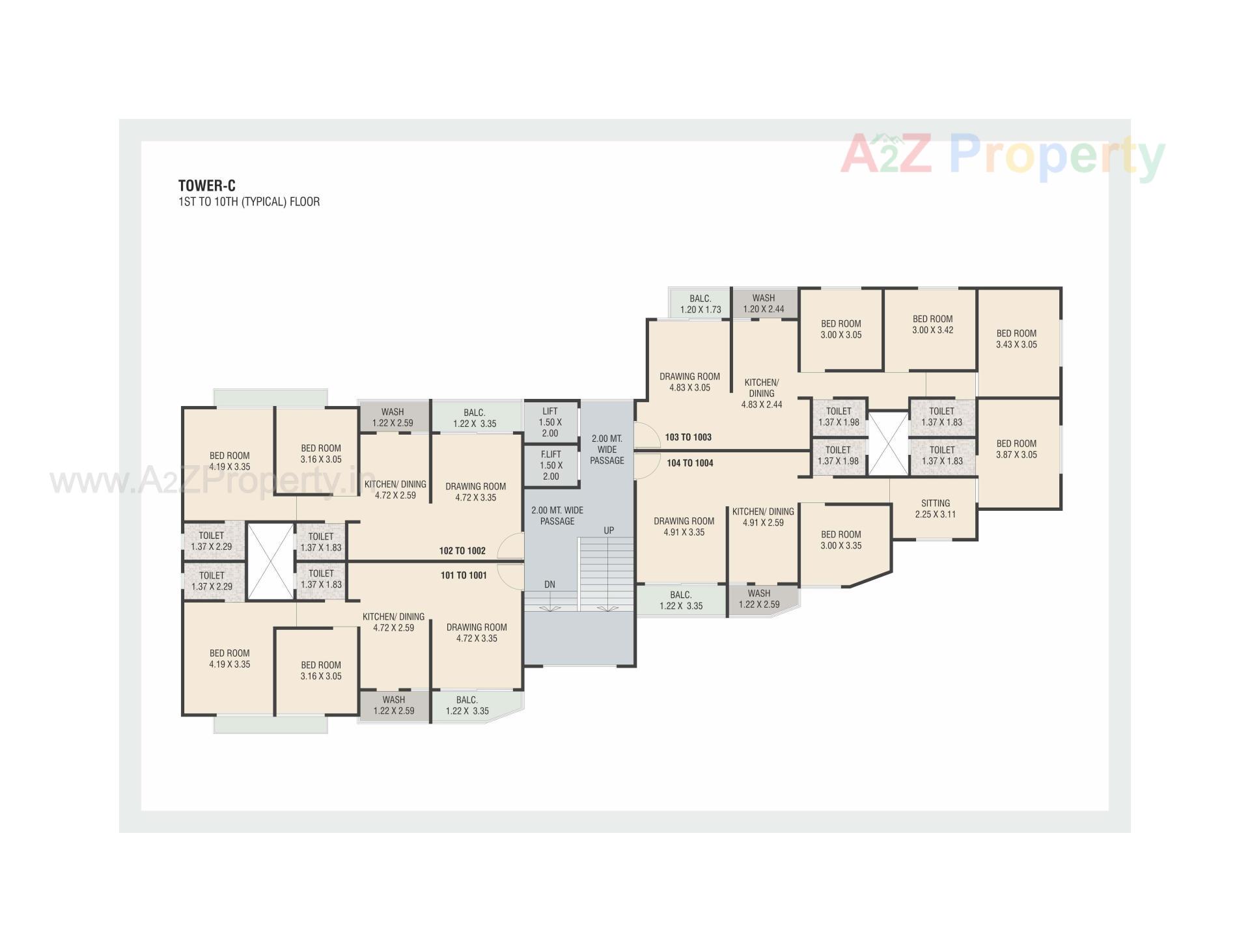 Layout of real estate project Pancham Aristo located at Sama, Vadodara, Gujarat