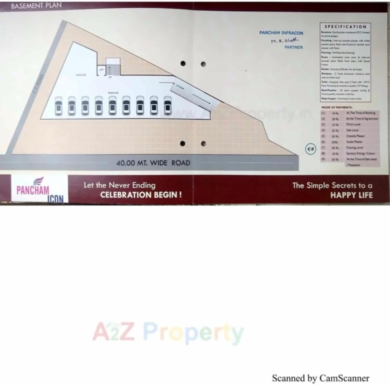  of real estate project Pancham Icon located at Sayajipura, Vadodara, Gujarat