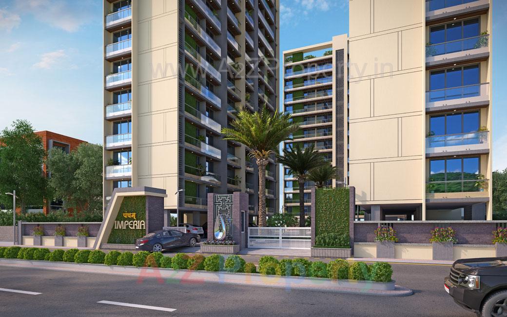3D Elevation of real estate project Pancham Imperia located at Sama, Vadodara, Gujarat