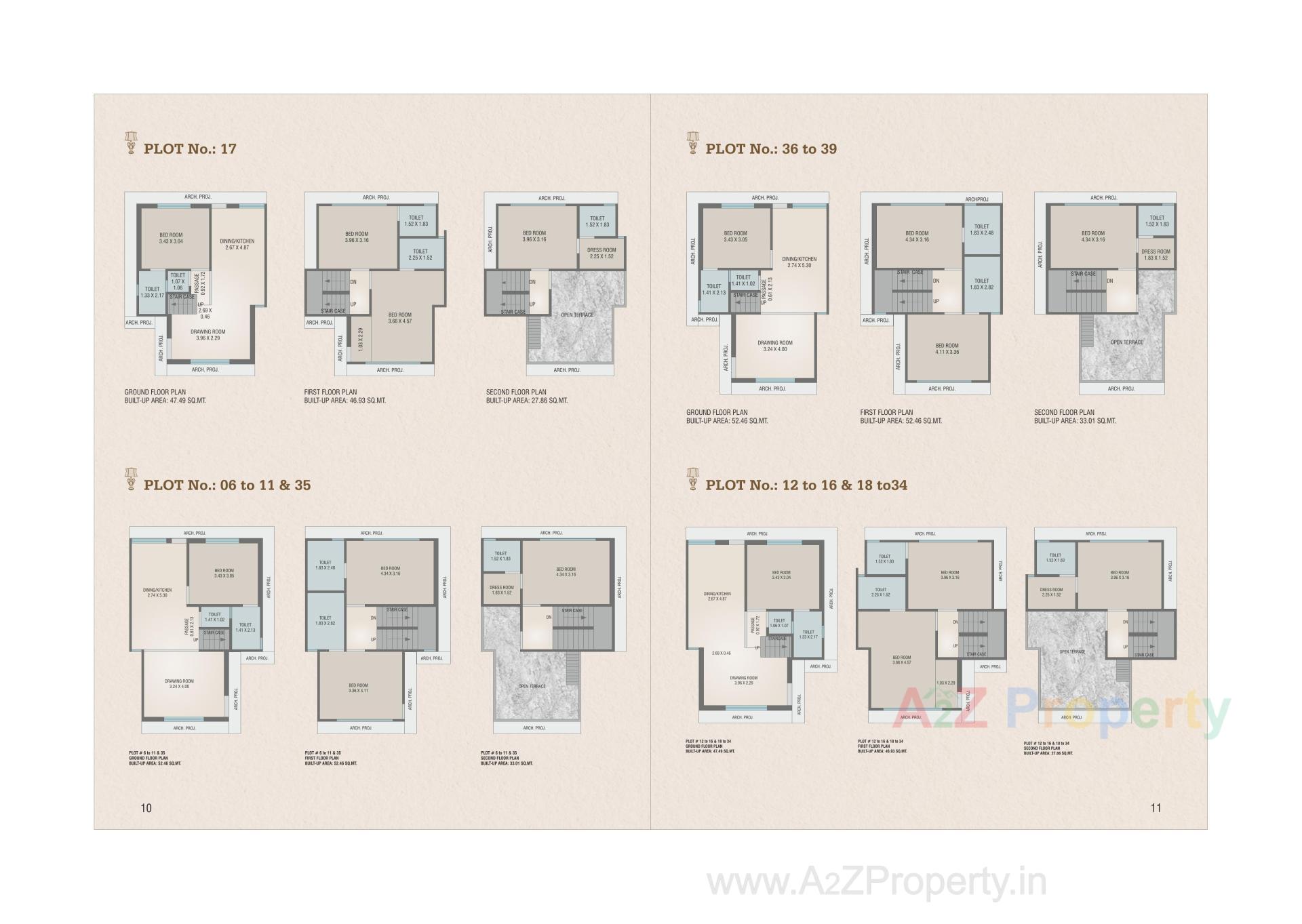 Layout of real estate project Pancham Pitambara located at Chhani, Vadodara, Gujarat