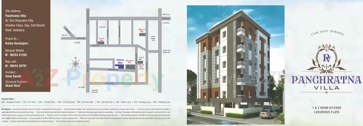  of real estate project Panchratna Villa located at Wadi, Vadodara, Gujarat