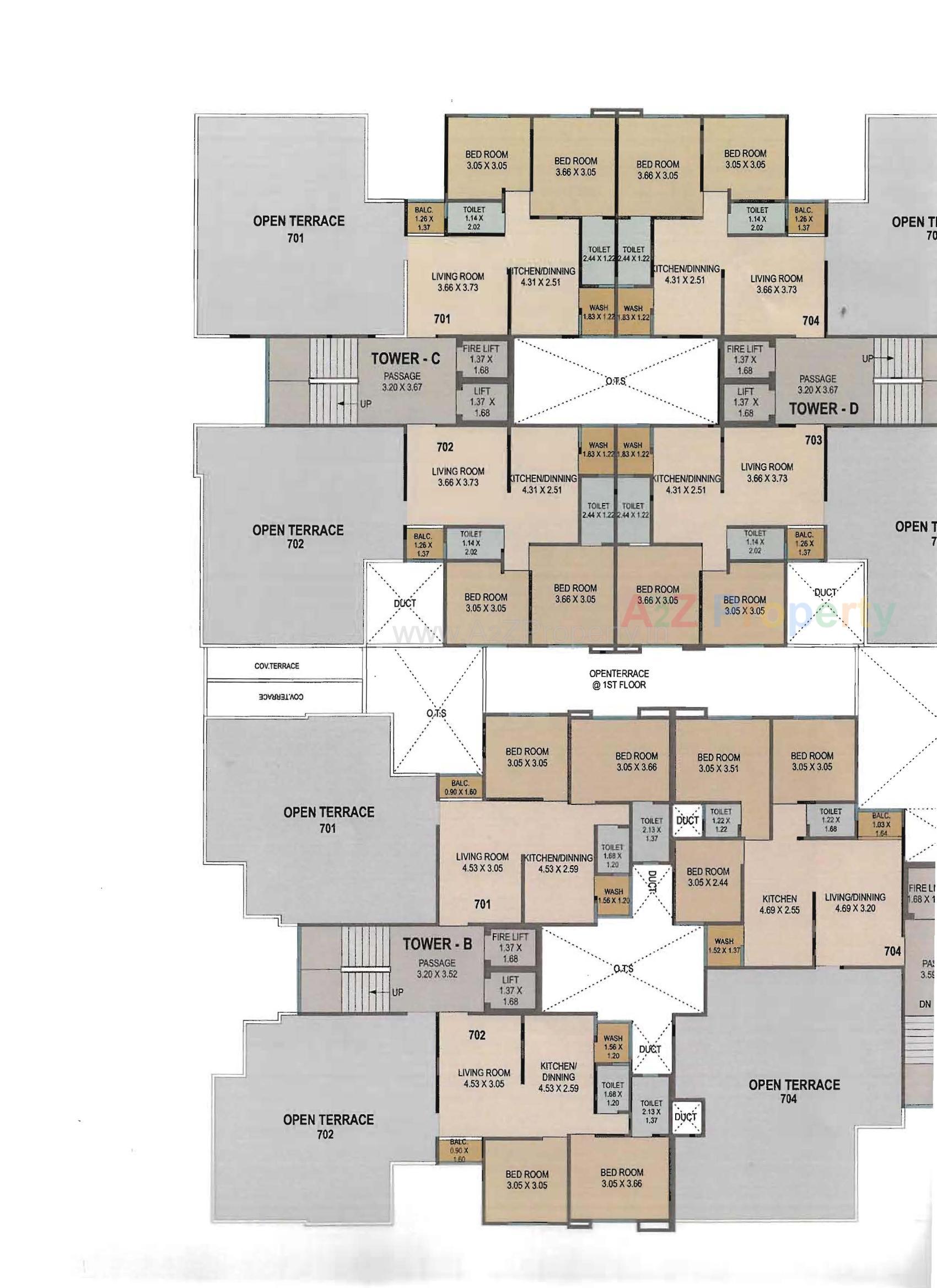 Layout of real estate project Param Bliss located at Bill, Vadodara, Gujarat