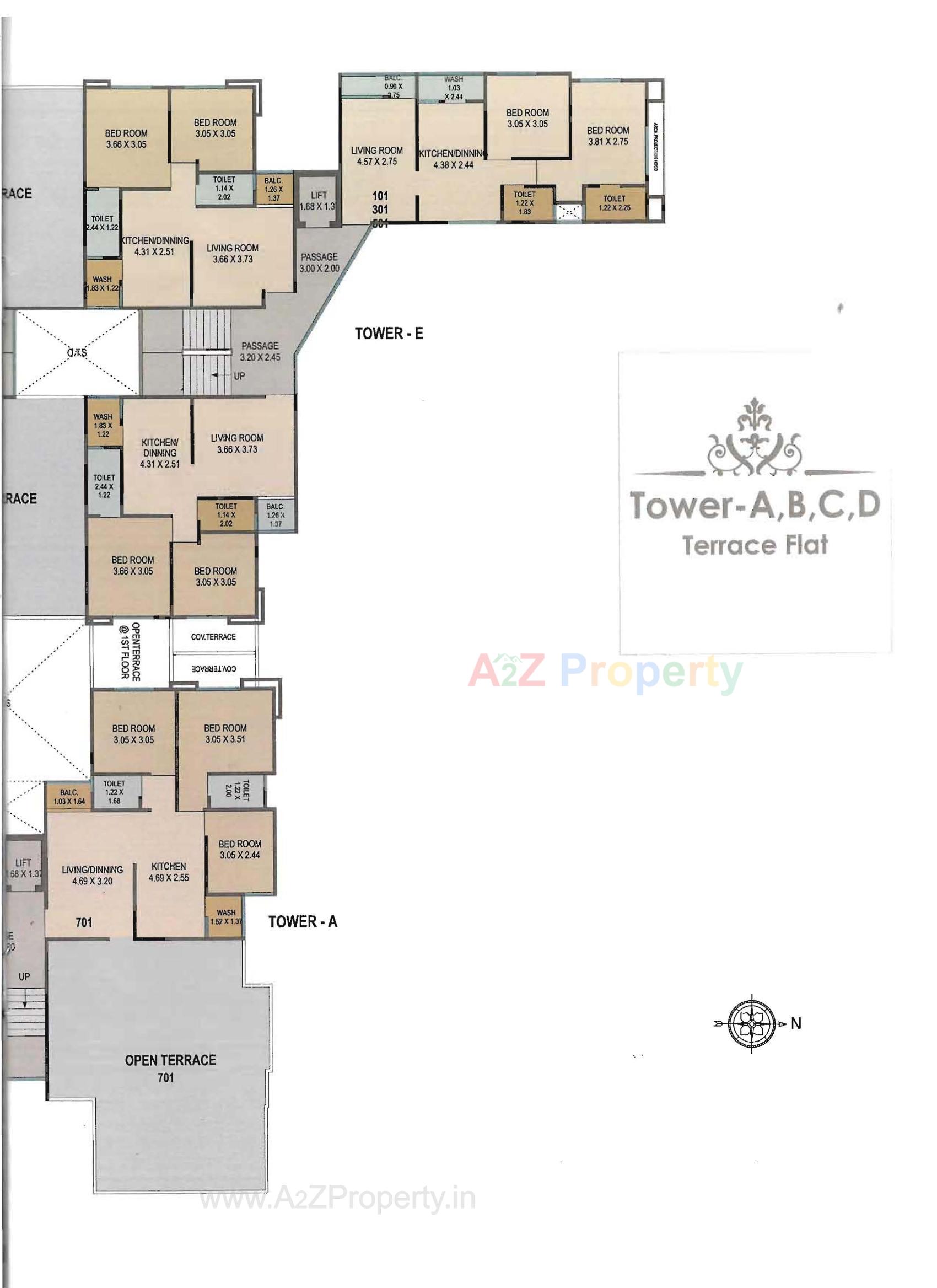 Layout of real estate project Param Bliss located at Bill, Vadodara, Gujarat