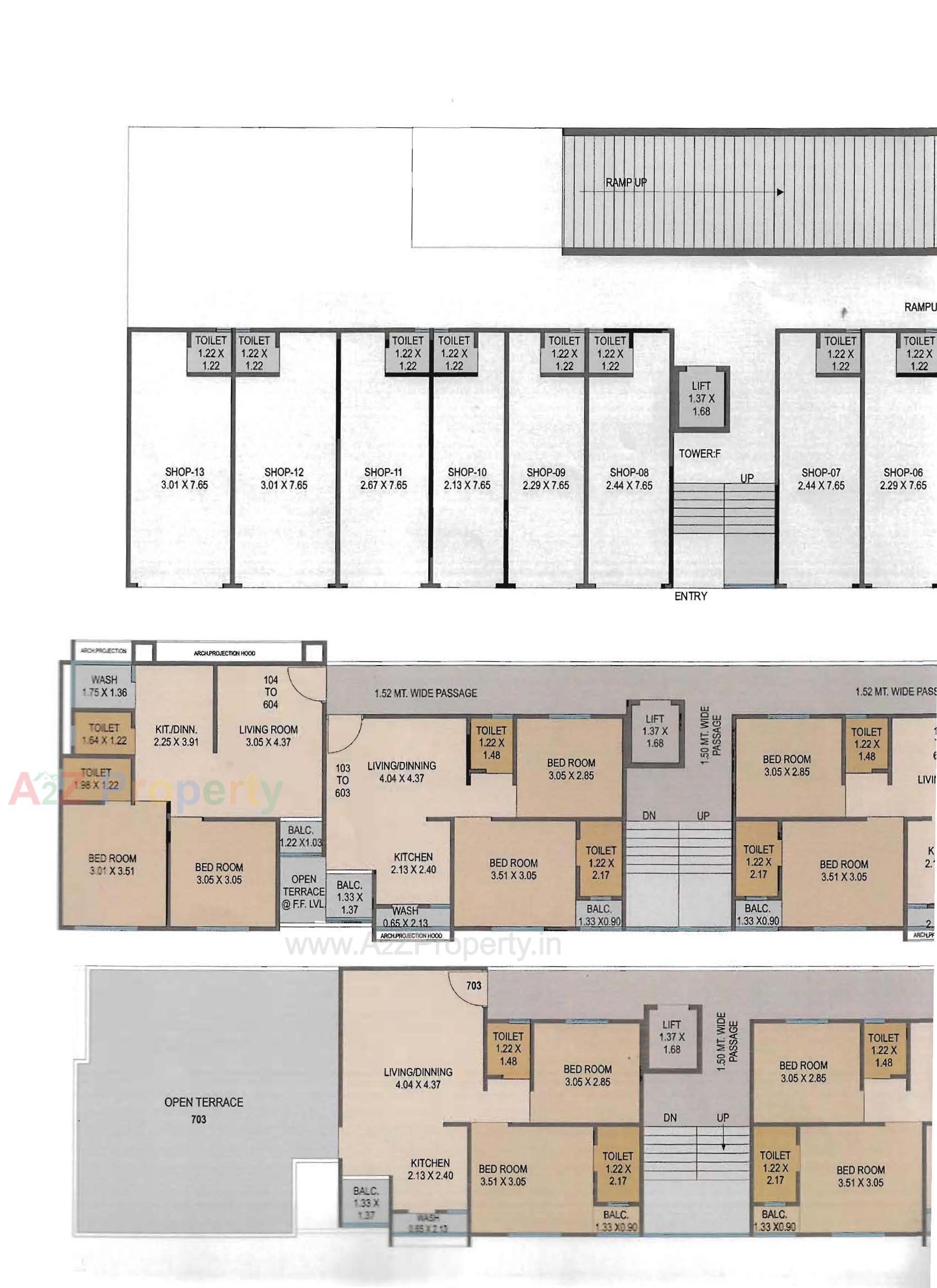 Layout of real estate project Param Bliss located at Bill, Vadodara, Gujarat