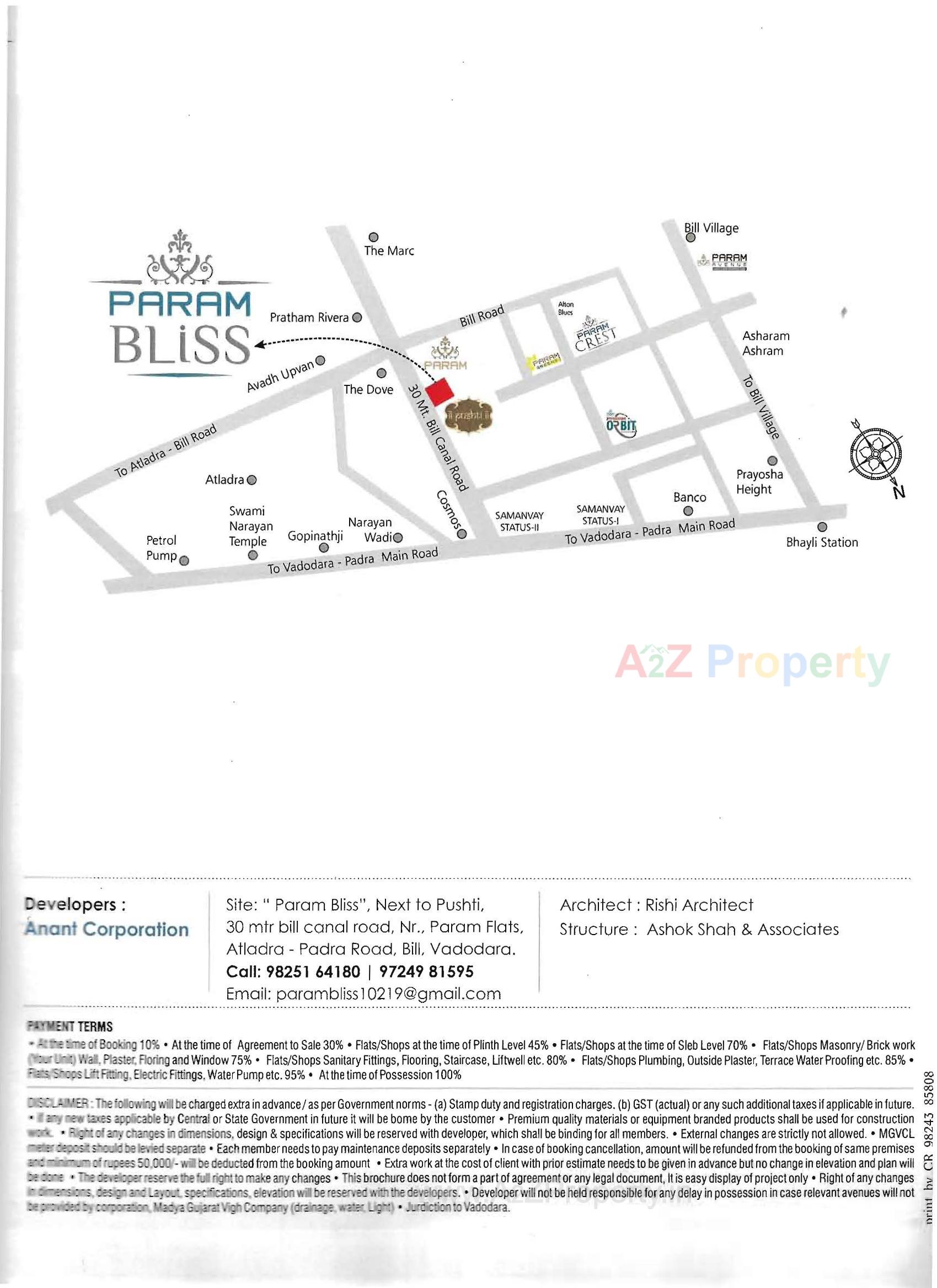  of real estate project Param Bliss located at Bill, Vadodara, Gujarat