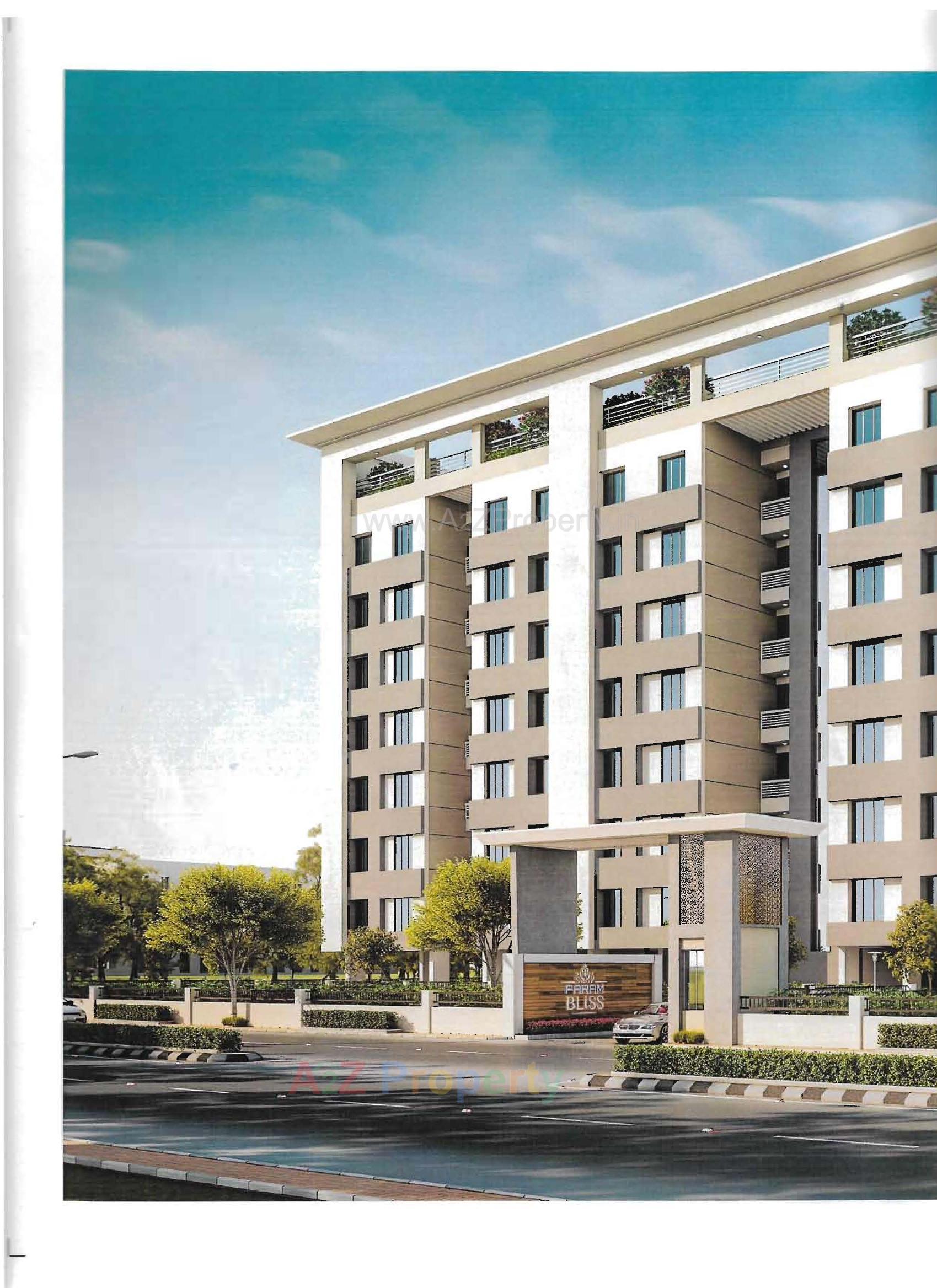3D Elevation of real estate project Param Bliss located at Bill, Vadodara, Gujarat