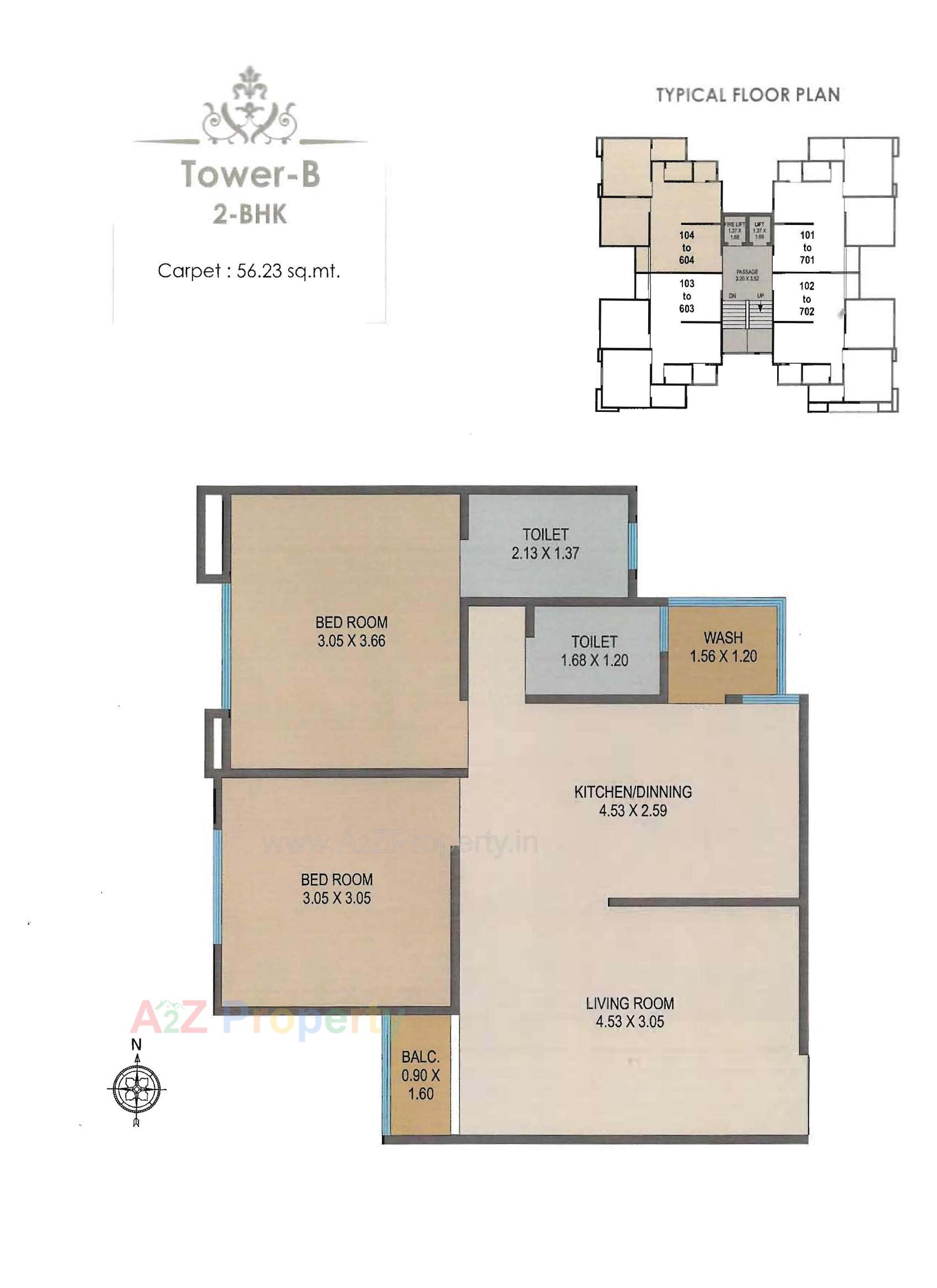 Layout of real estate project Param Bliss located at Bill, Vadodara, Gujarat