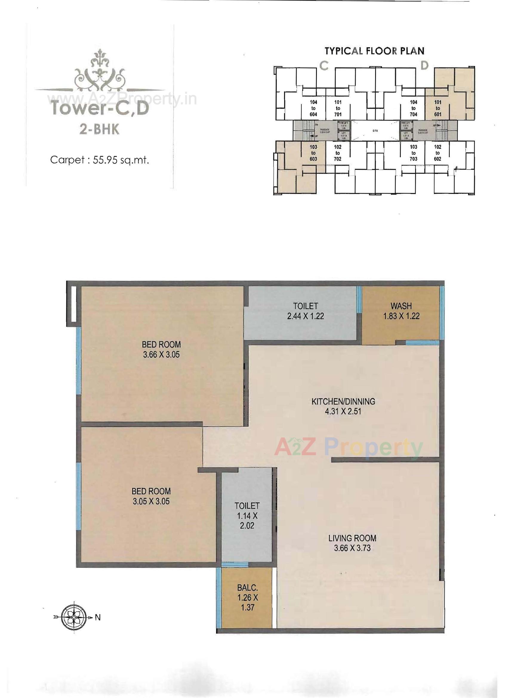 Layout of real estate project Param Bliss located at Bill, Vadodara, Gujarat