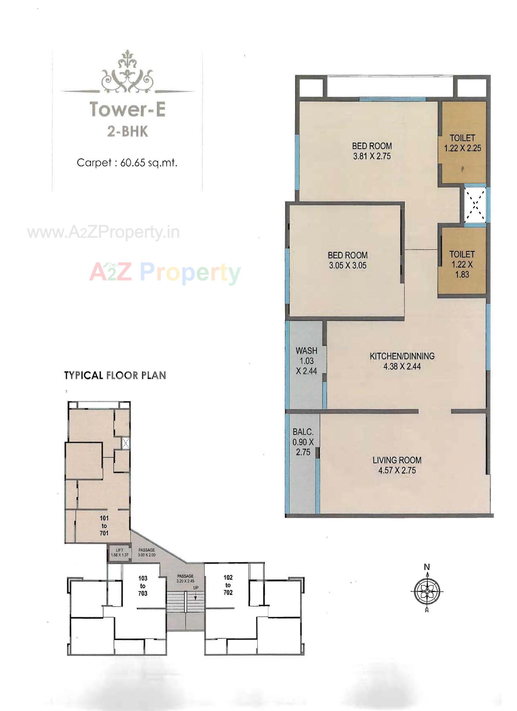 Layout of real estate project Param Bliss located at Bill, Vadodara, Gujarat