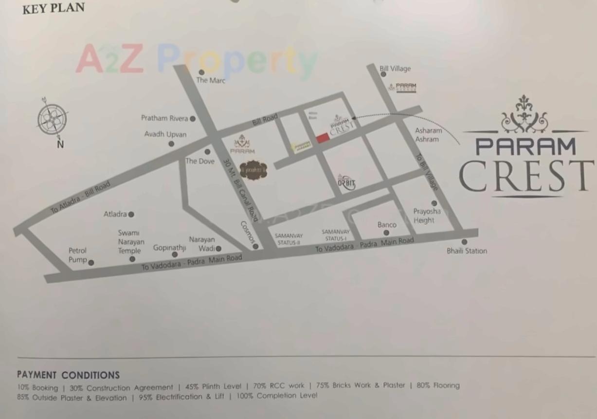  of real estate project Param Crest located at Bill, Vadodara, Gujarat
