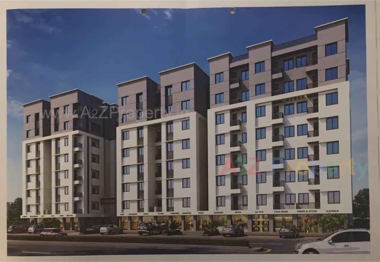 3D Elevation of real estate project Param Crest located at Bill, Vadodara, Gujarat