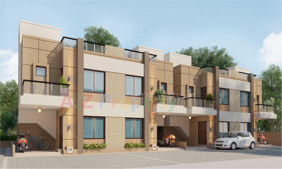 3D Elevation of real estate project Param Greens located at Bill, Vadodara, Gujarat